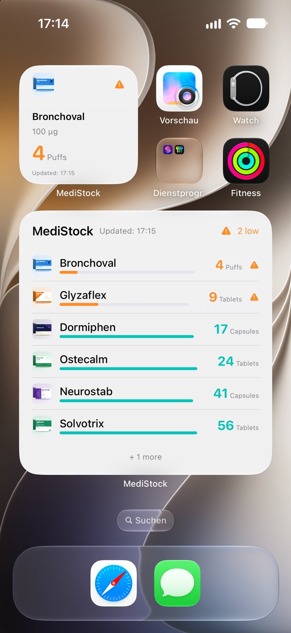 Small and large widgets
