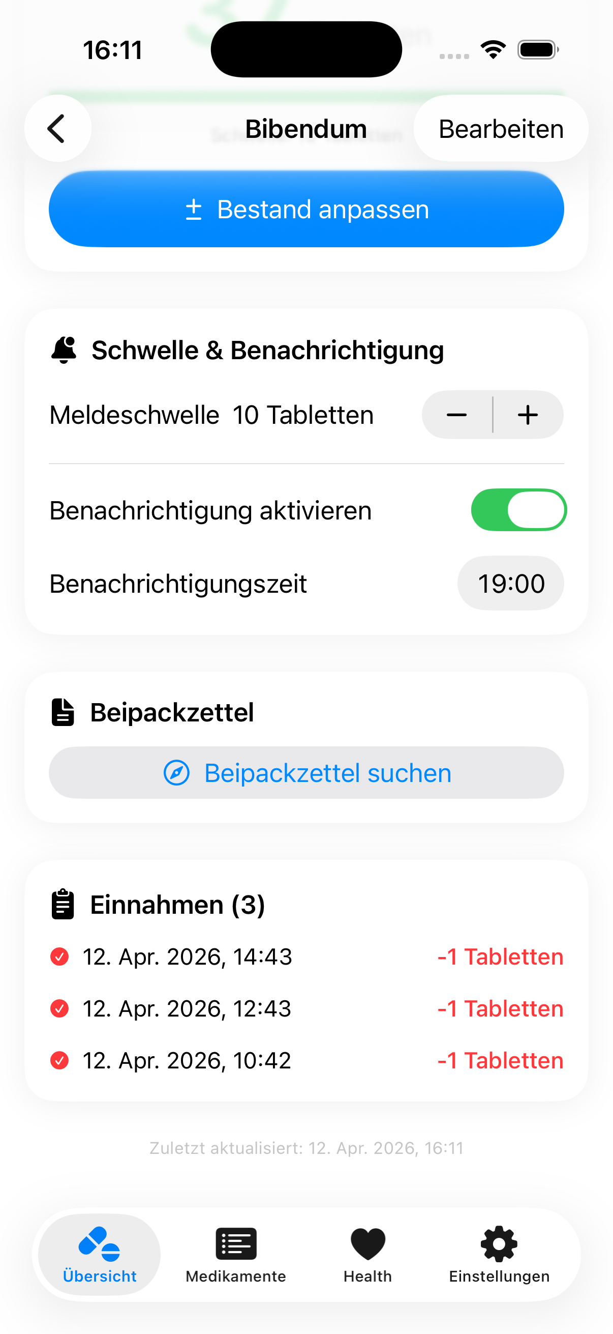 MediStock Details