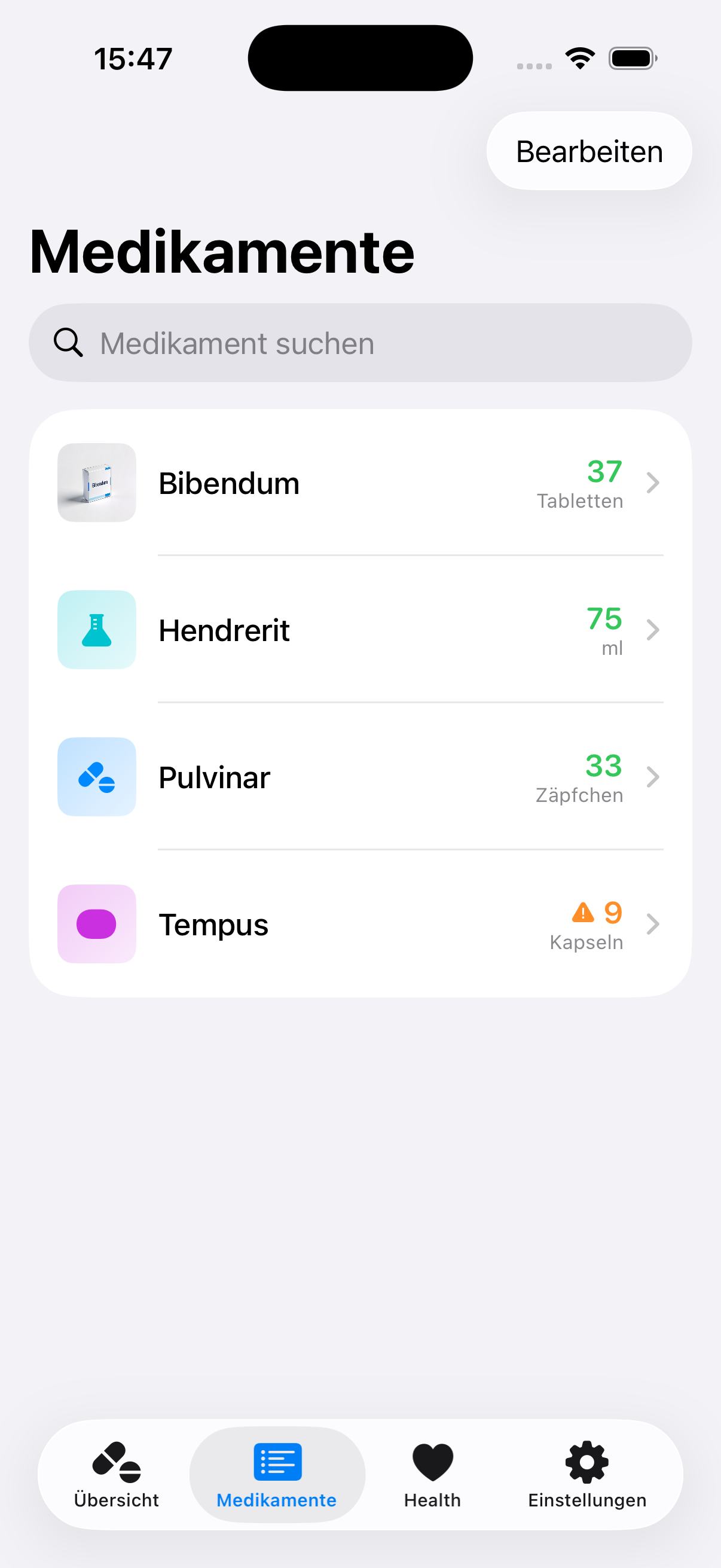 MediStock Medikamente